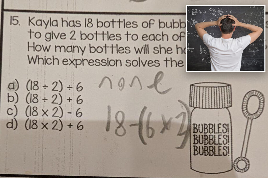 Dad hit himself for ten -year -old's math tasks: "Something must be missed"