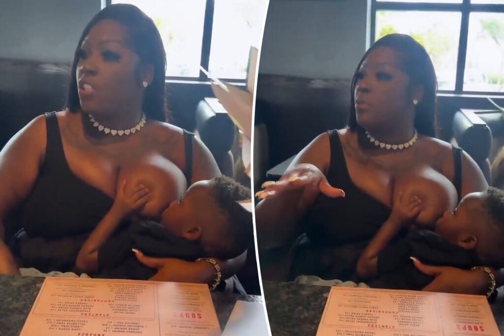Mom hit a breastfeeding child openly in the restaurant: "Sheesh, cover"