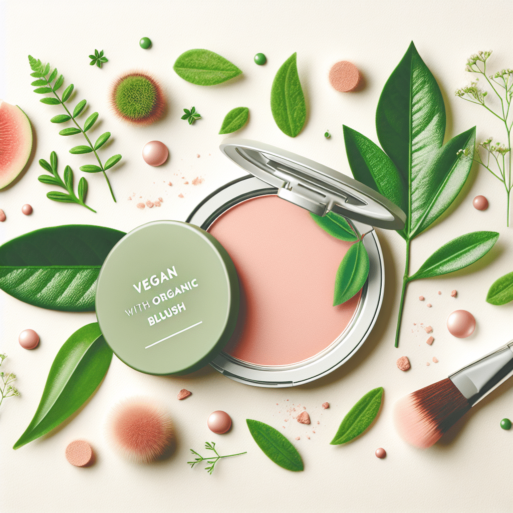 blush vegano com ingredientes orgânicos
