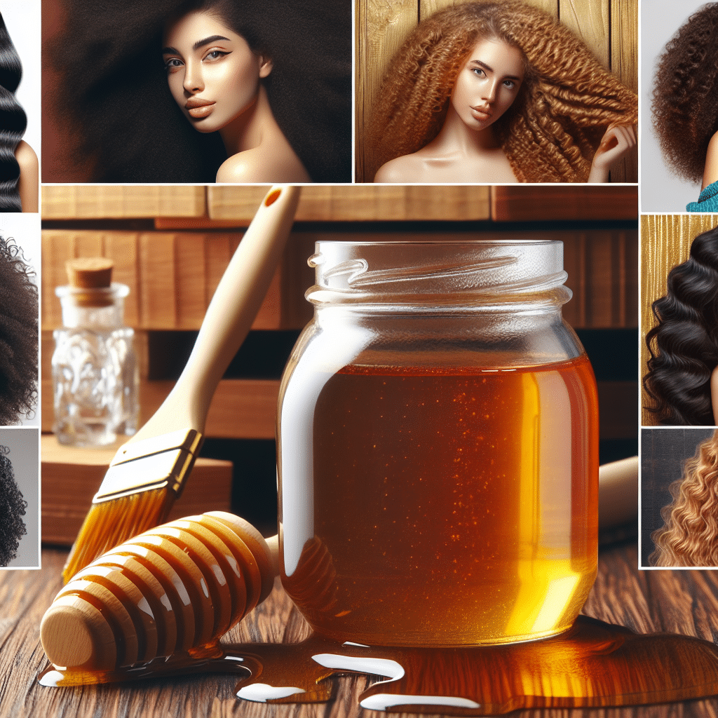 máscara de mel para hidratar cabelos cacheados